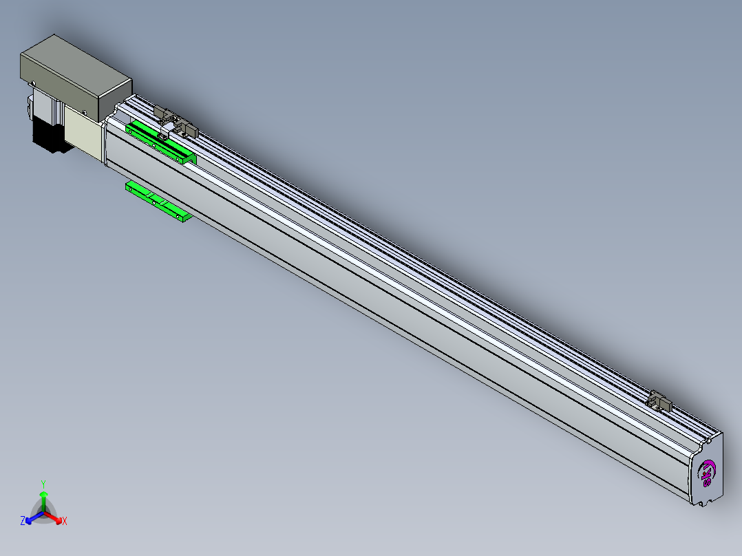 同步带滑台-半封闭B10H-L45-S900-R-P40-D3