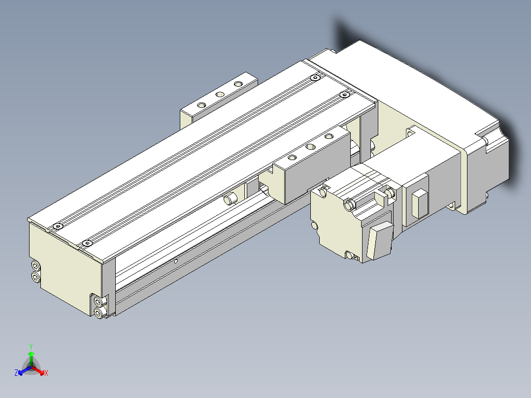 钢基模组-TPA-KNR-6005C-200A1-MR-H1正等轴测图