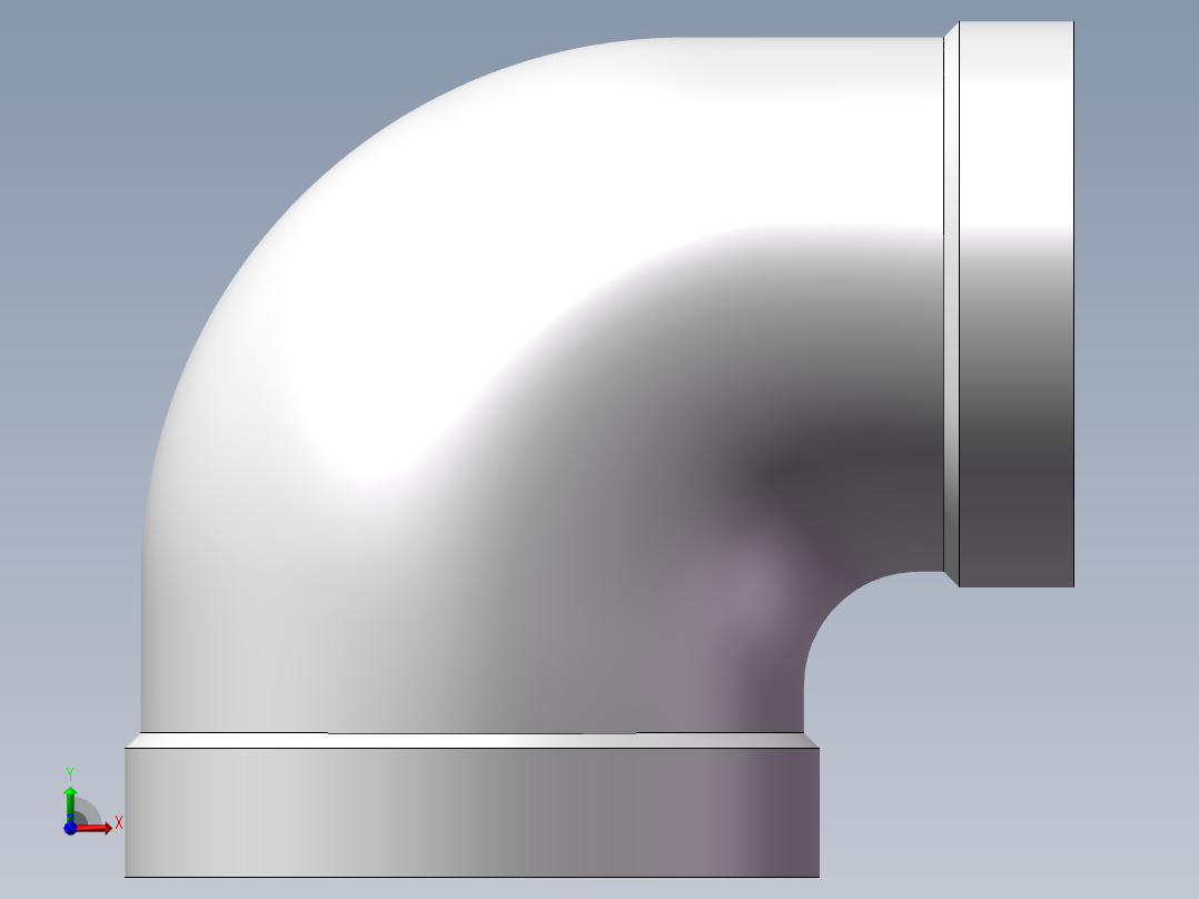 弯头-异径内丝 DN32-DN25前视图