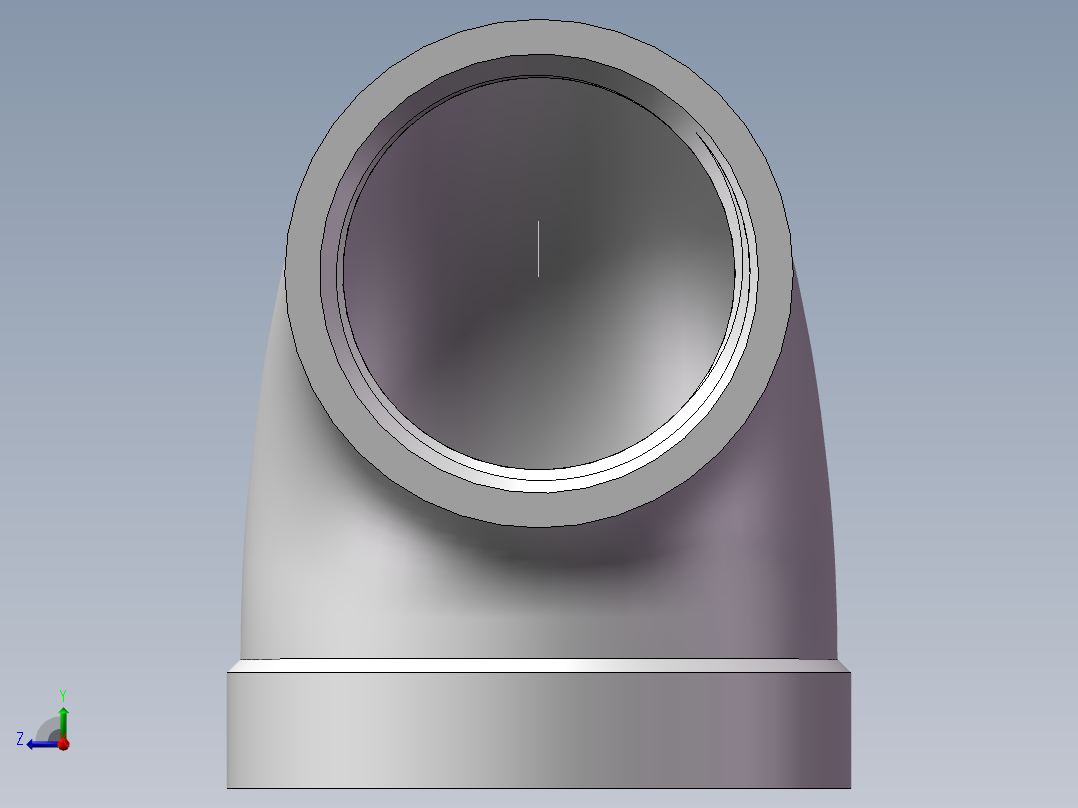弯头-异径内丝 DN32-DN25右视图