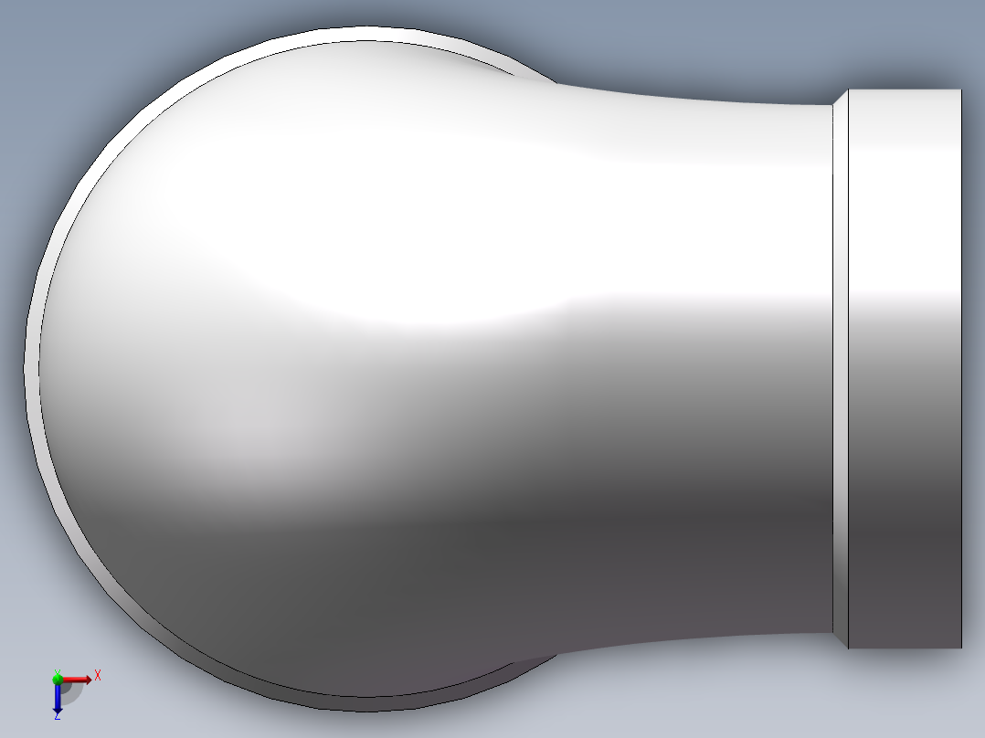 弯头-异径内丝 DN32-DN25俯视图