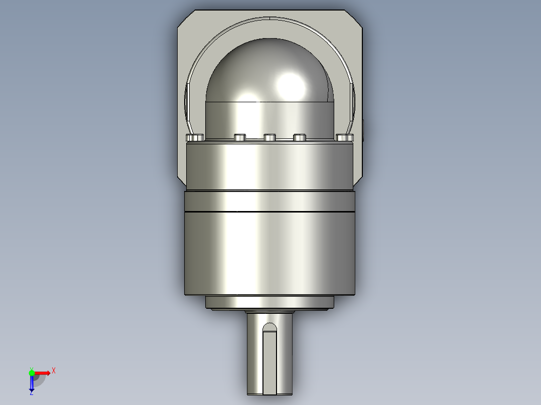 多摩川行星减速机TLR-120-L1-24HA24（45度）俯视图