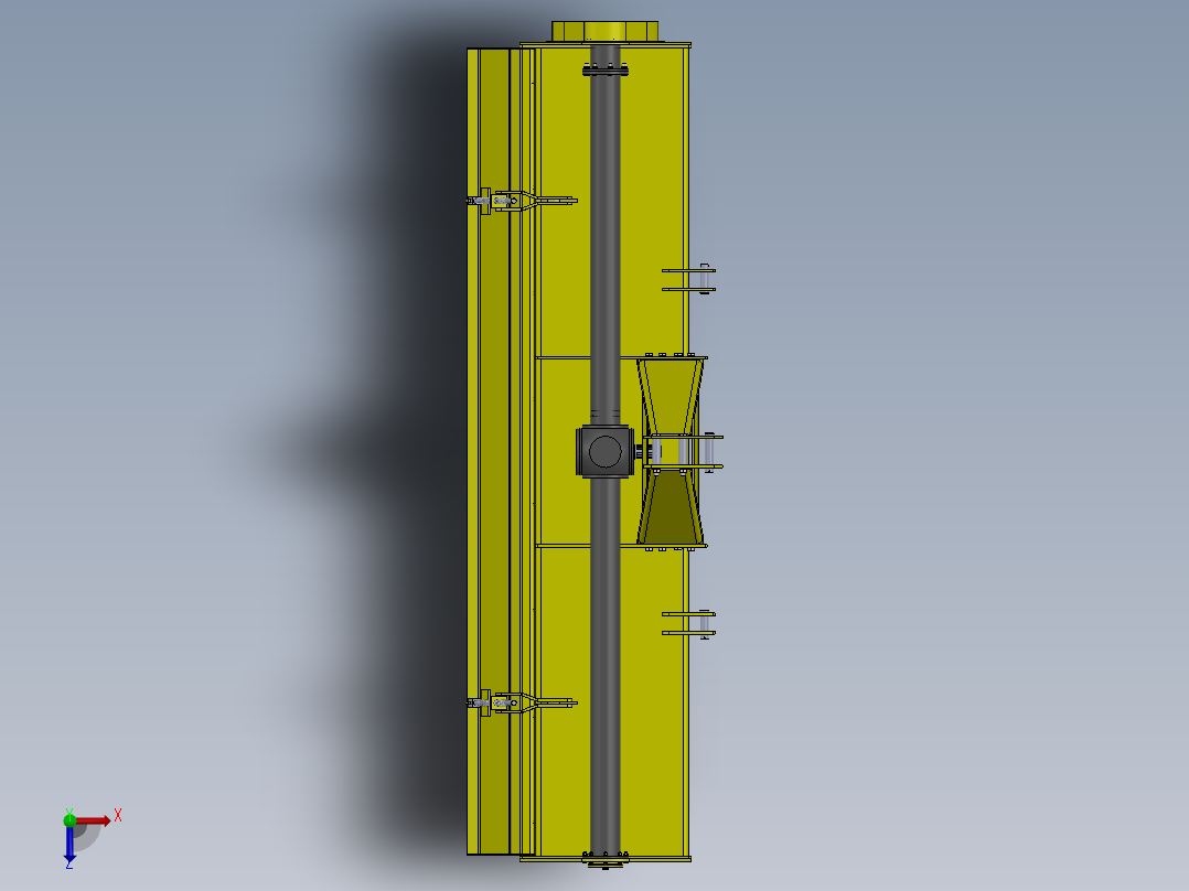 旋耕机构俯视图