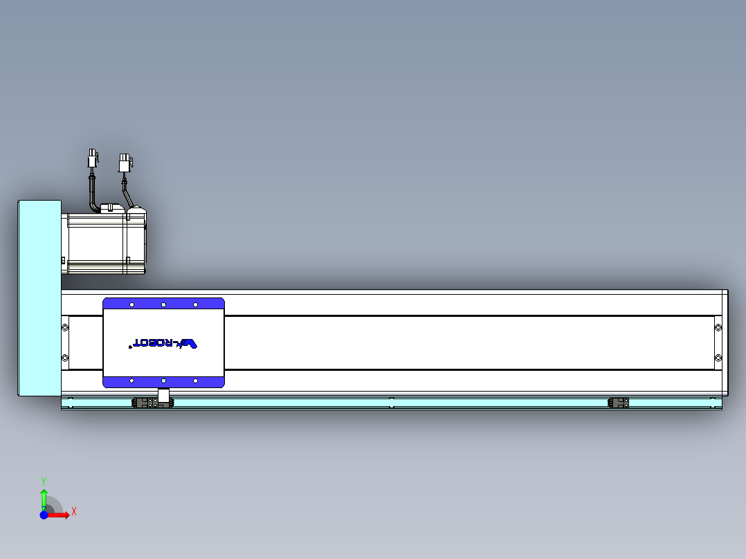 威洛博VC丝杆传动-无尘环境VC14-Lxx-C-S600-BR-ZP75-C3前视图