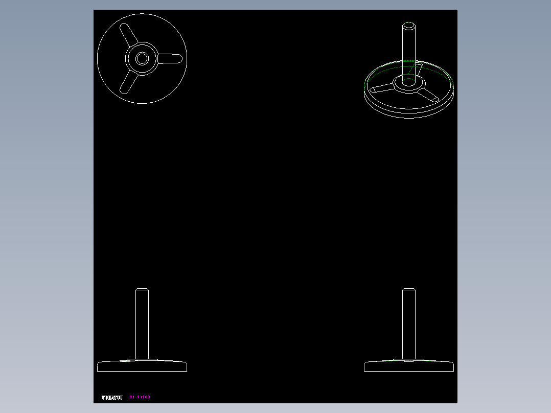 工程塑膠水平調整腳座31-2D多系列多零件图纸模型