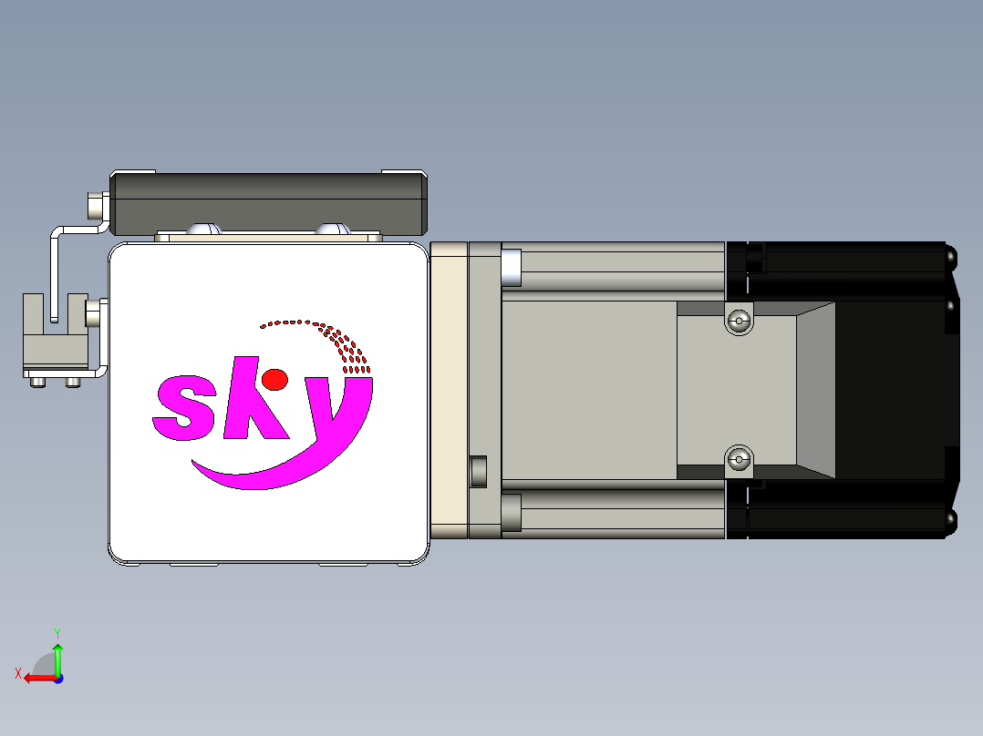 同步带滑台-欧规BC6-L120-S1050-L-P40-D3后视图