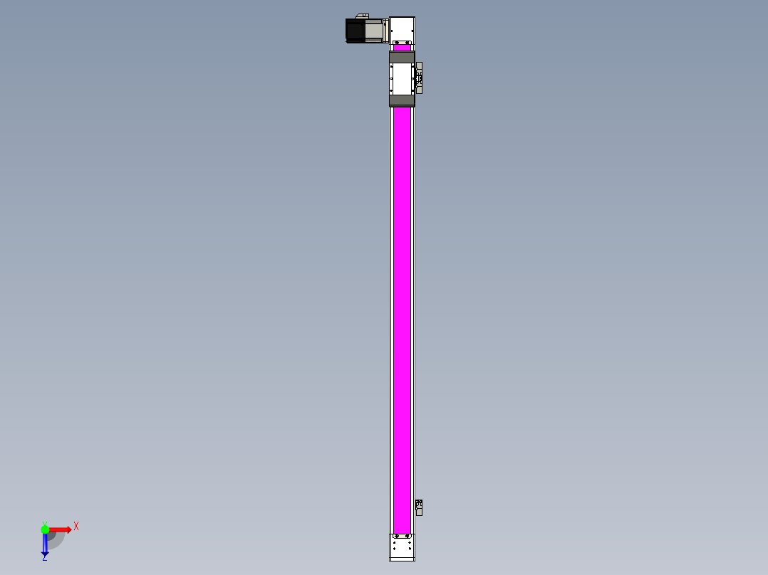 同步带滑台-欧规BC6-L120-S1050-L-P40-D3俯视图