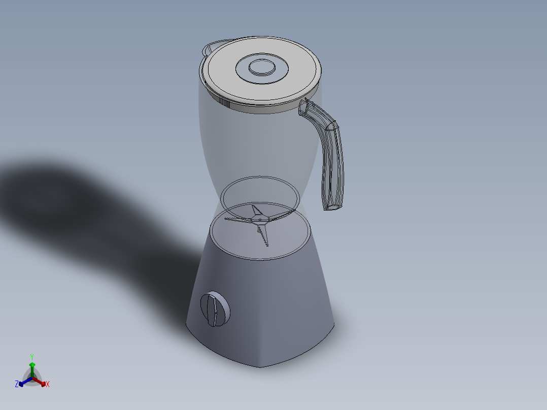 搅拌机正等轴测图