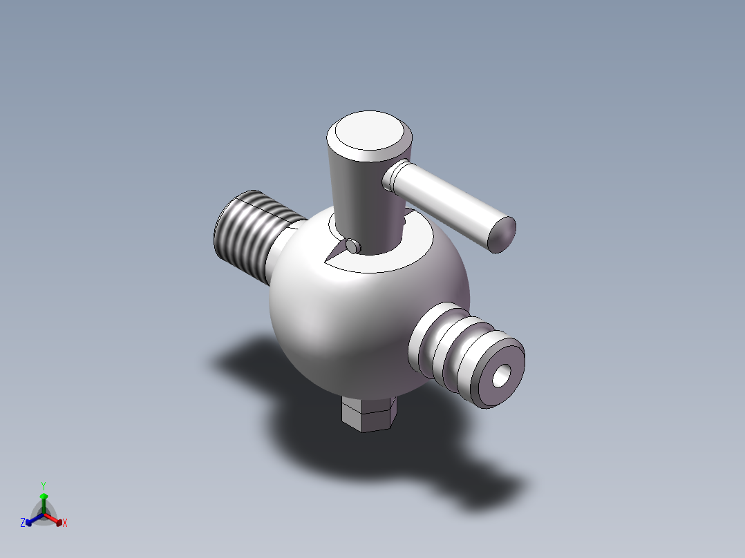 阀门模型正等轴测图