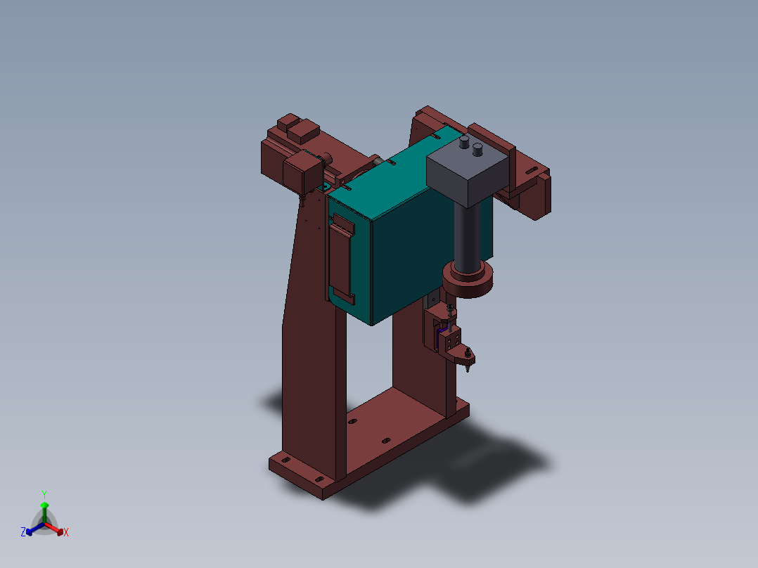 一种拾取器正等轴测图