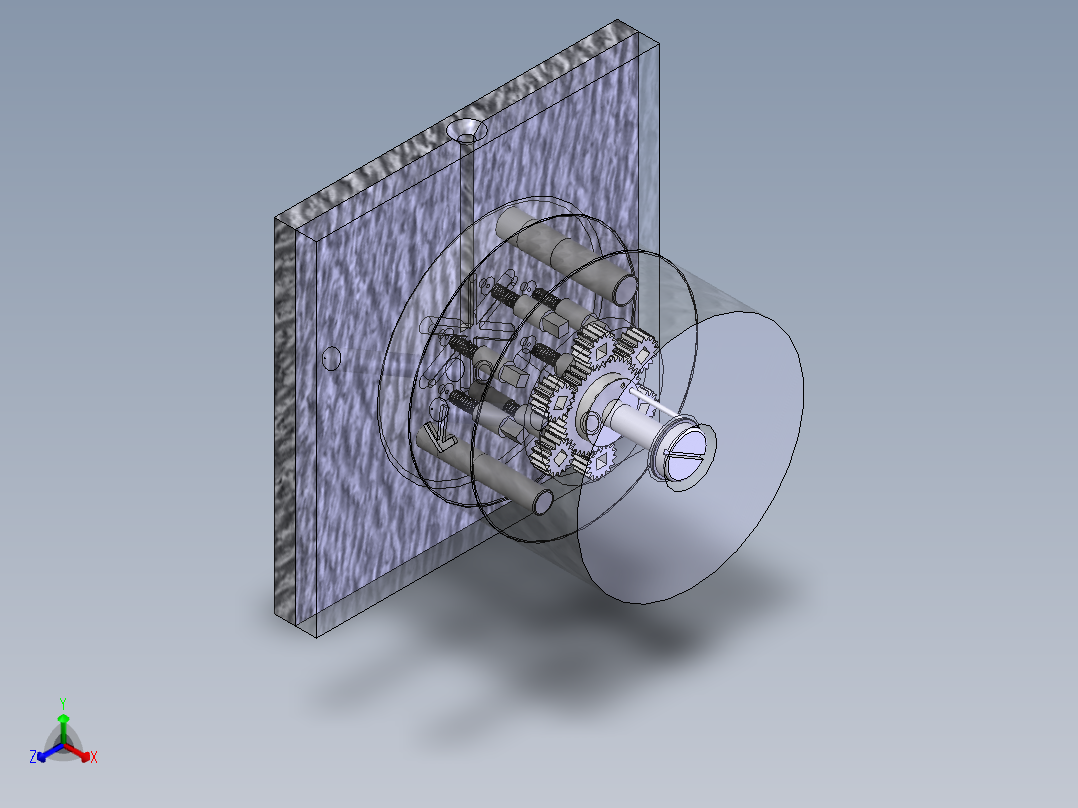 多型腔注射成型工具正等轴测图