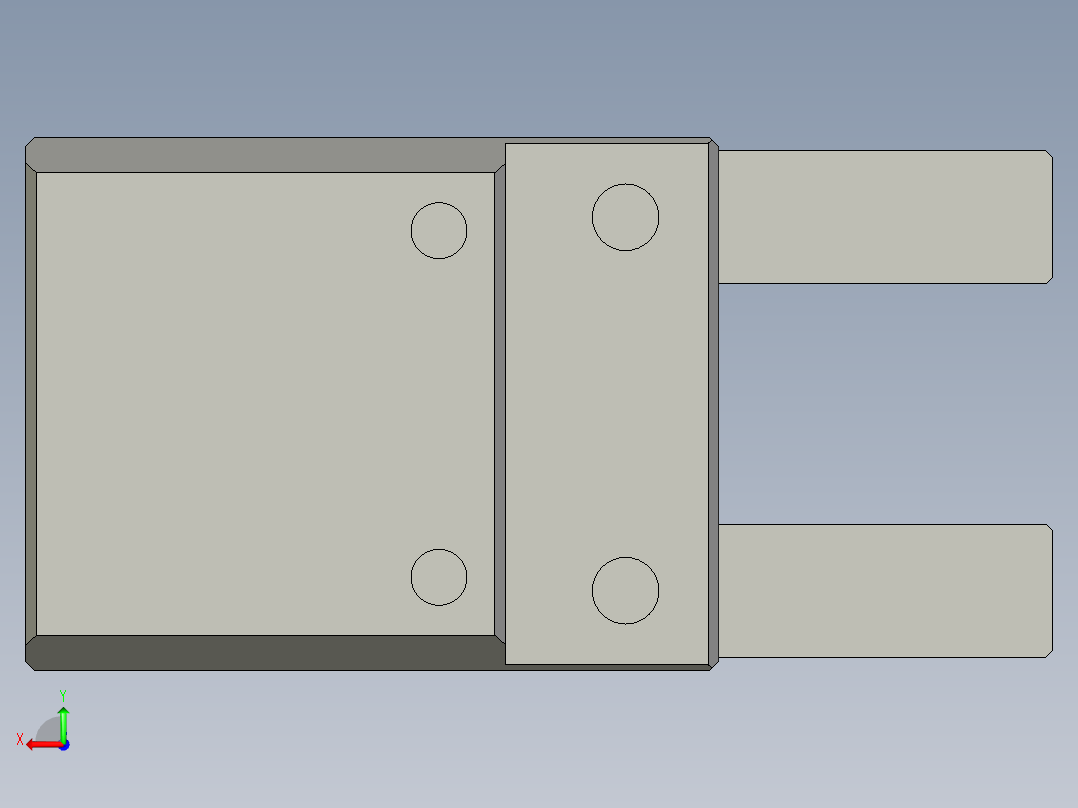 普通气爪PH09-25后视图