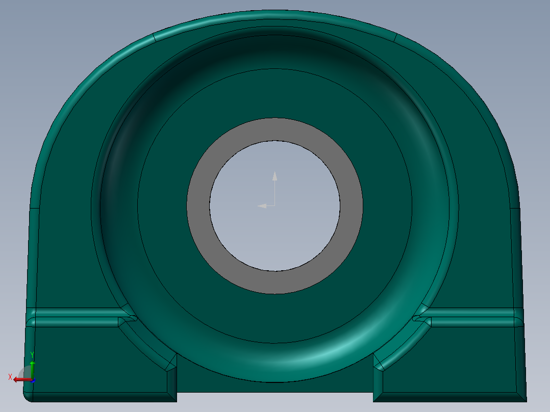 PA204带座轴承后视图