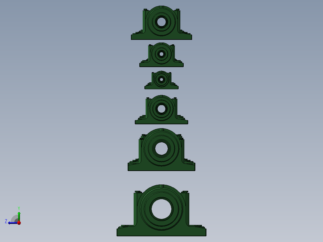 SNK系列立式轴承座模型大全272945===50右视图