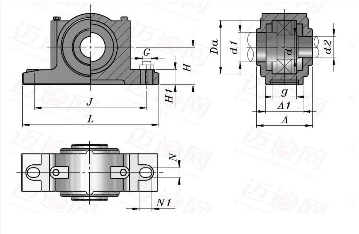 SNK系列立式轴承座模型大全272945===50