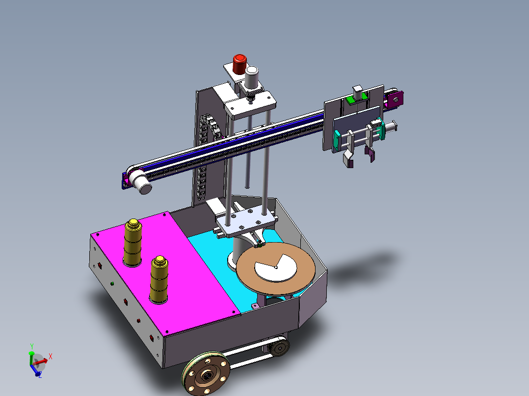 Q436-自动堆垛式载运<span style='color: red'>机器人</span>的设计【三维SolidWorks】