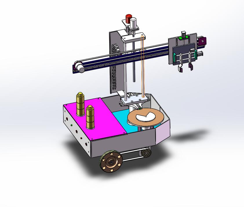 Q436-自动堆垛式载运机器人的设计【三维SolidWorks】