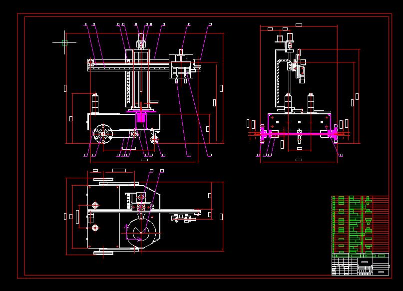 Q436-自动堆垛式载运机器人的设计【三维SolidWorks】