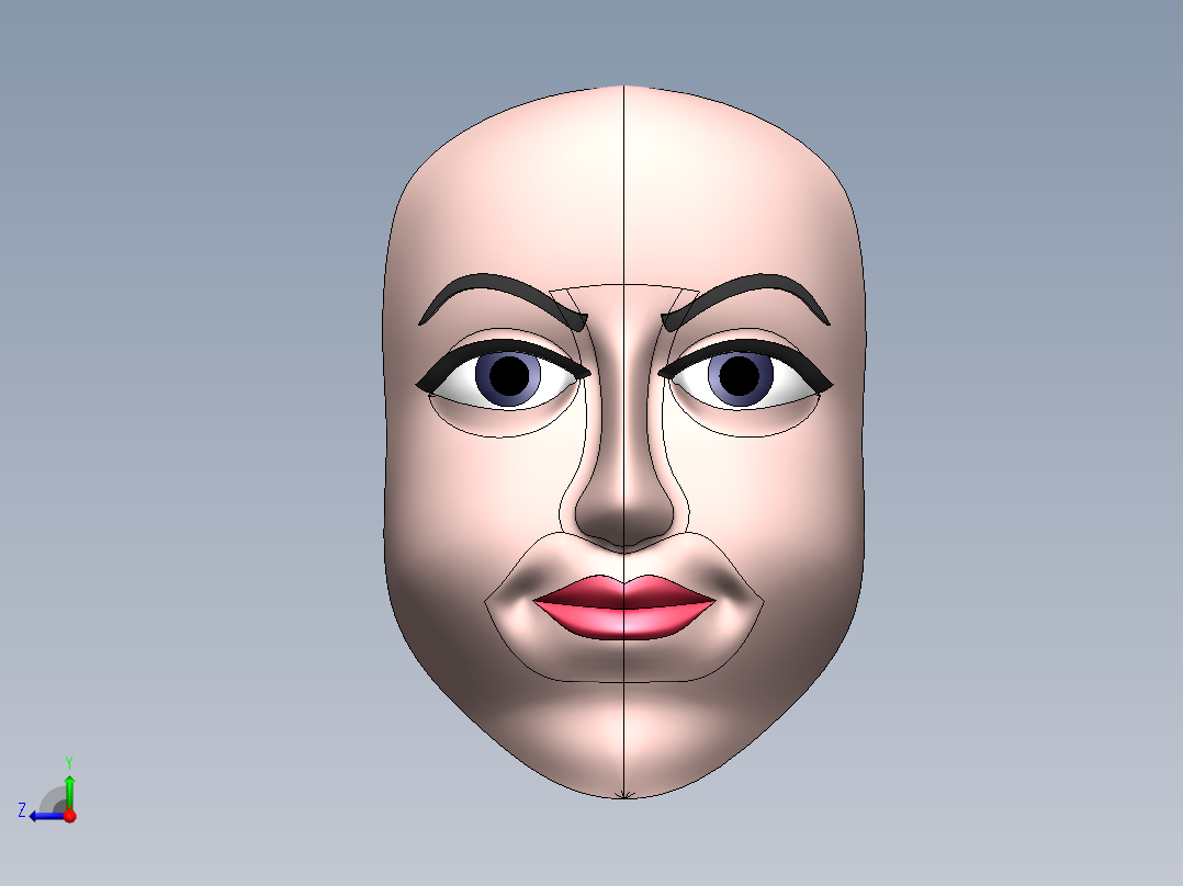 <span style='color: red'>solidworks</span>人脸<span style='color: red'>模型</span>