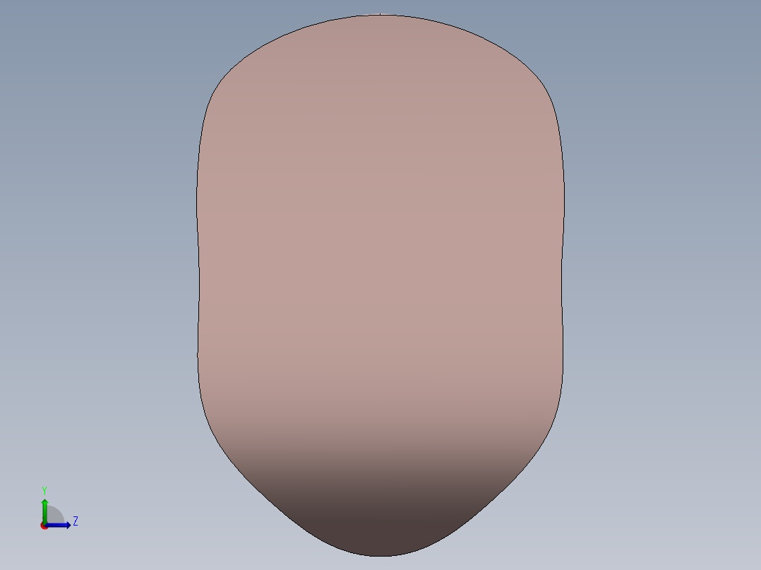 solidworks人脸模型左视图