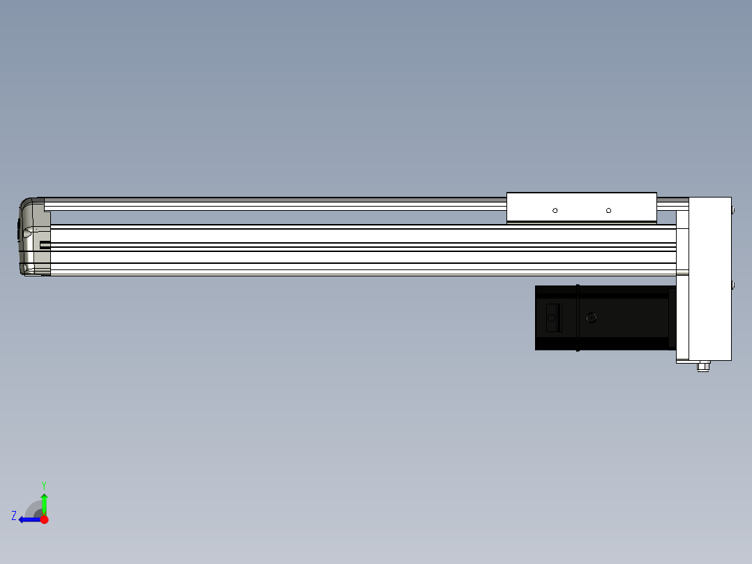 Toyo东佑达直线模组-ETH14-400-BM-200W+煞車右视图