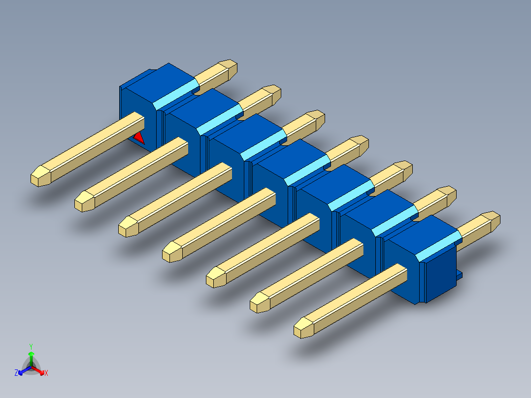 彩色公头100mil（2.54mm）系列-DS1021_blue_1x07p_100mil_Type1_rev1.0