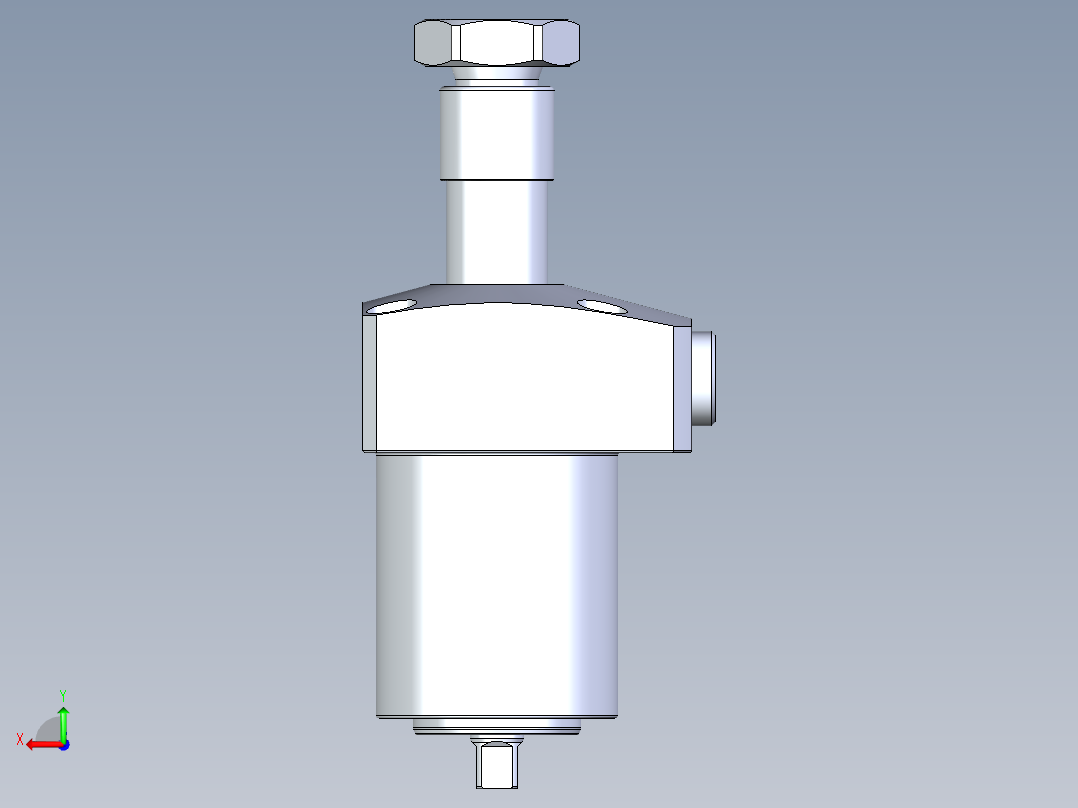 KOSMEKLHA0360-CRD多系列多零件图纸模型后视图
