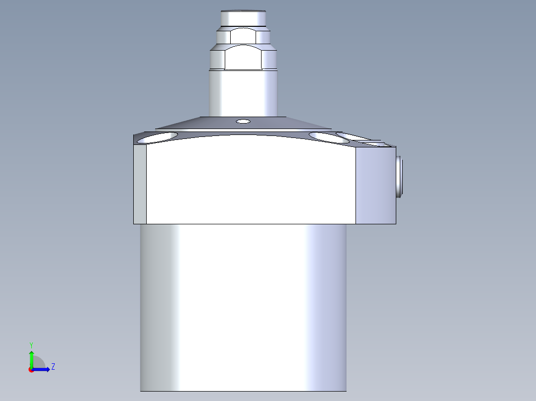 KOSMEKLC0482-GxM-E多系列多零件图纸模型左视图