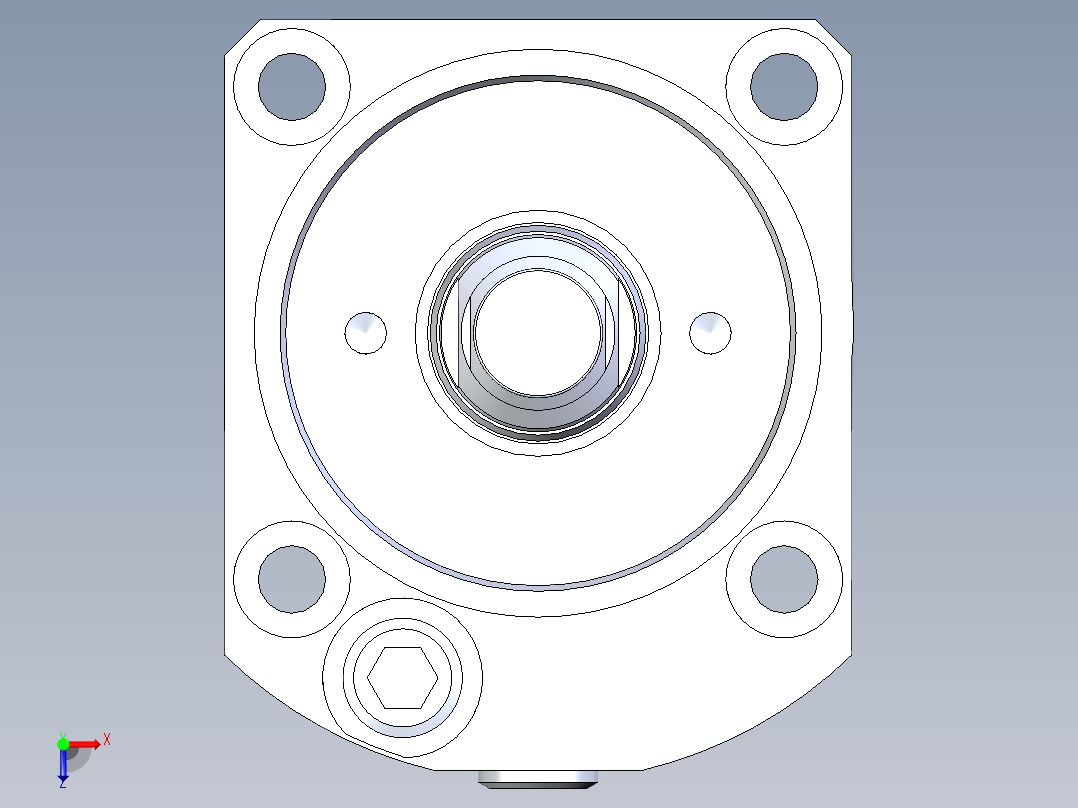KOSMEKLC0482-GxM-E多系列多零件图纸模型俯视图