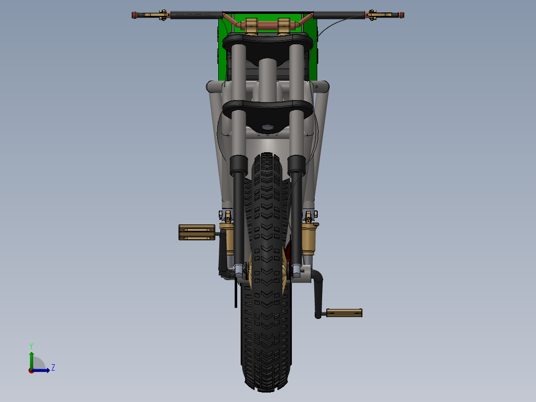 电动自行车 摩托车 (3)左视图