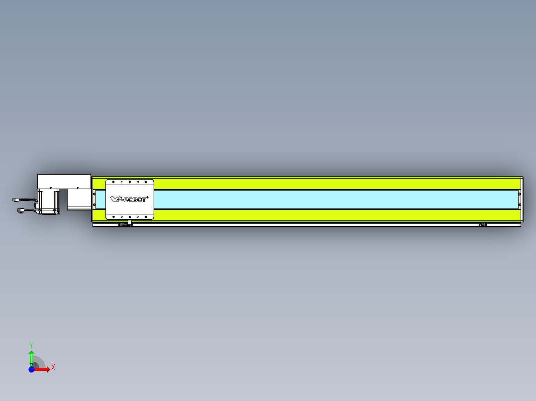 威洛博VBC同步带传动一无尘环境VBC17-L45-S1300-BR-ZP75-C3前视图