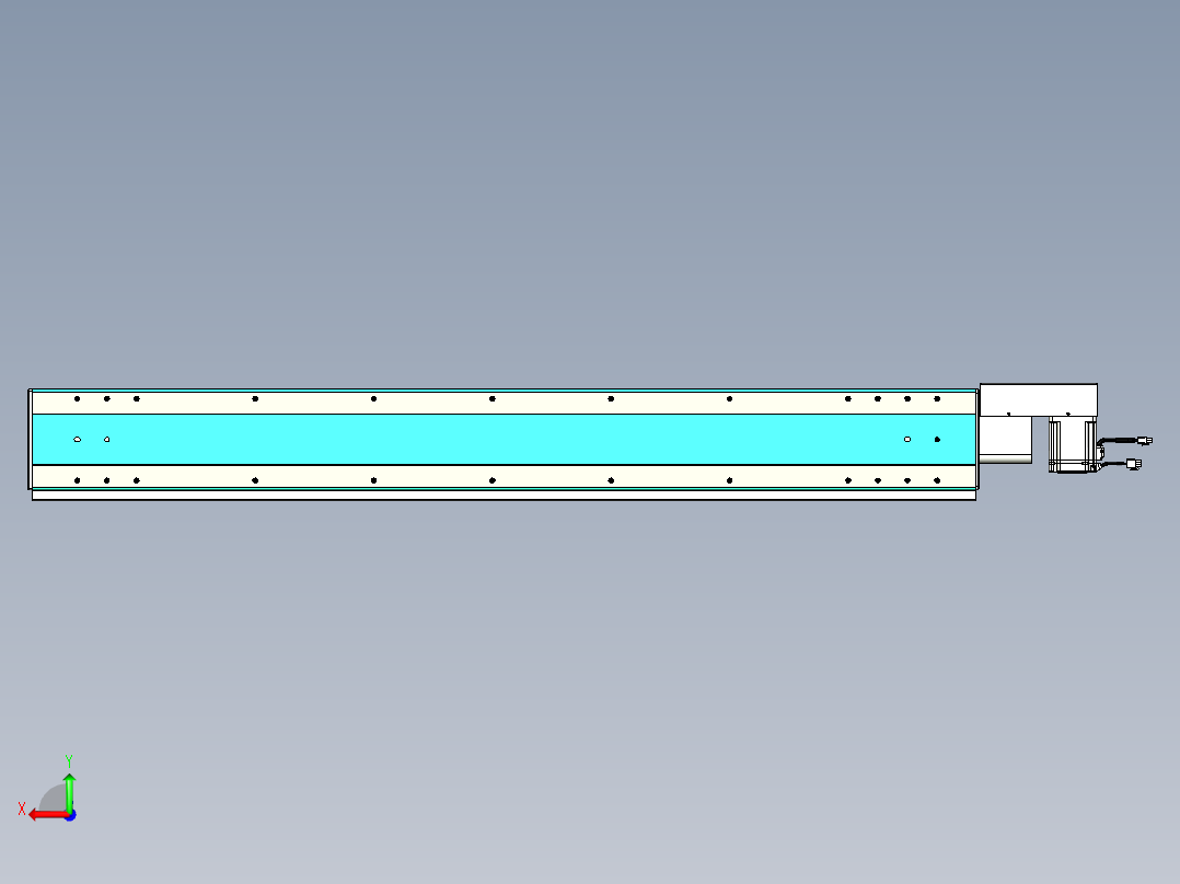 威洛博VBC同步带传动一无尘环境VBC17-L45-S1300-BR-ZP75-C3后视图