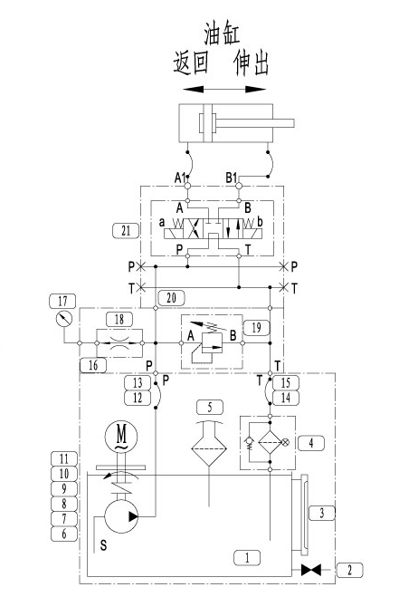 单缸3千瓦12MPa液压站含三维二维说明书