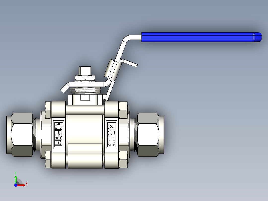 Hy-Lok旋转球阀前视图