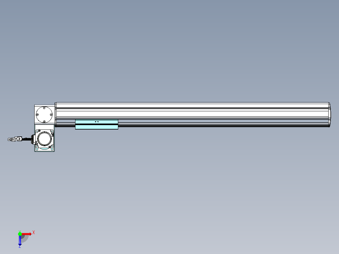 威洛博VBF同步带传动一般环境VBF14-L45-S600-BLU-ZP40-C3俯视图