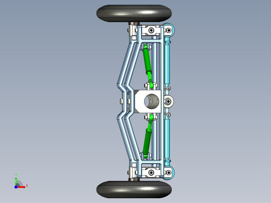 车转向减震结构669312前视图