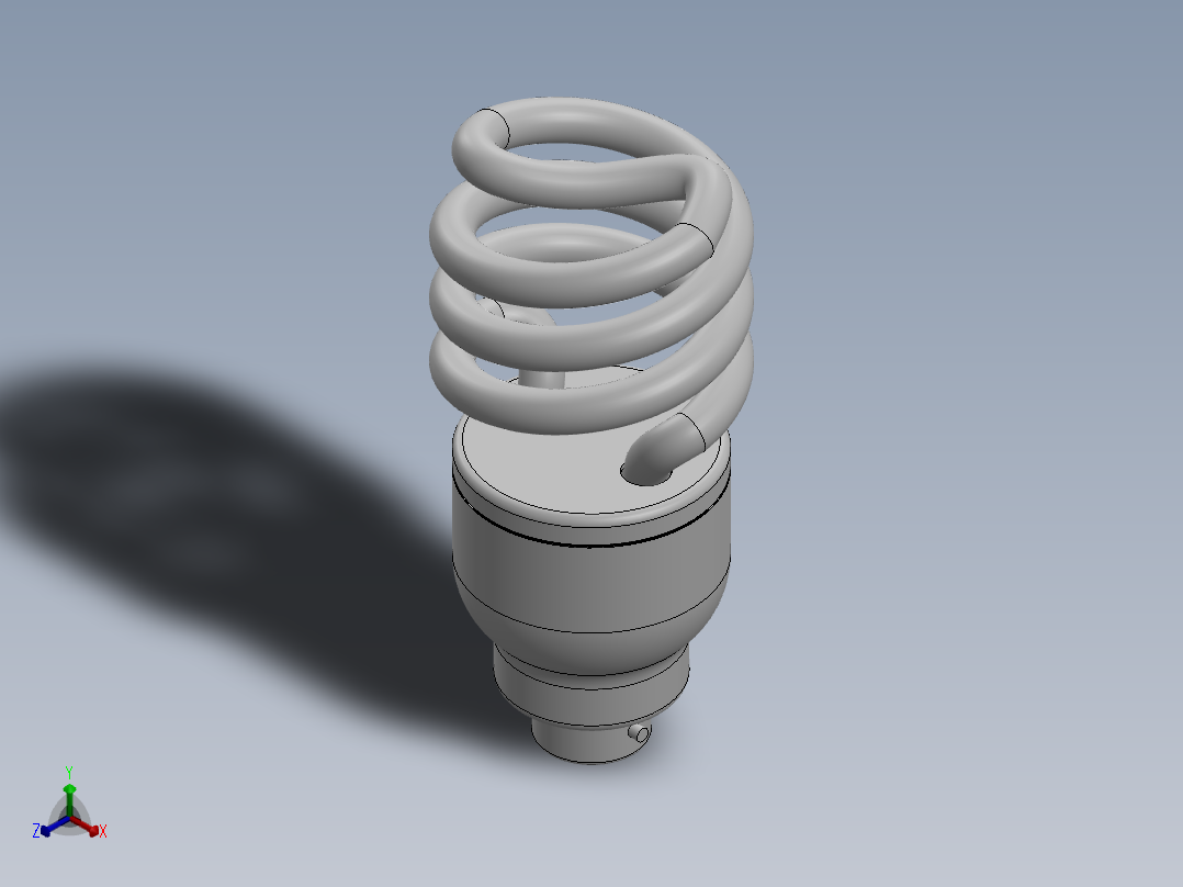灯泡正等轴测图