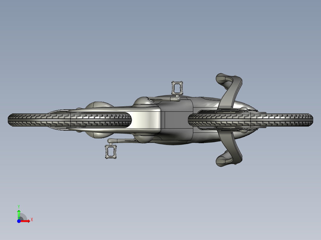 34---自行车2step三维图纸模型设计图纸前视图