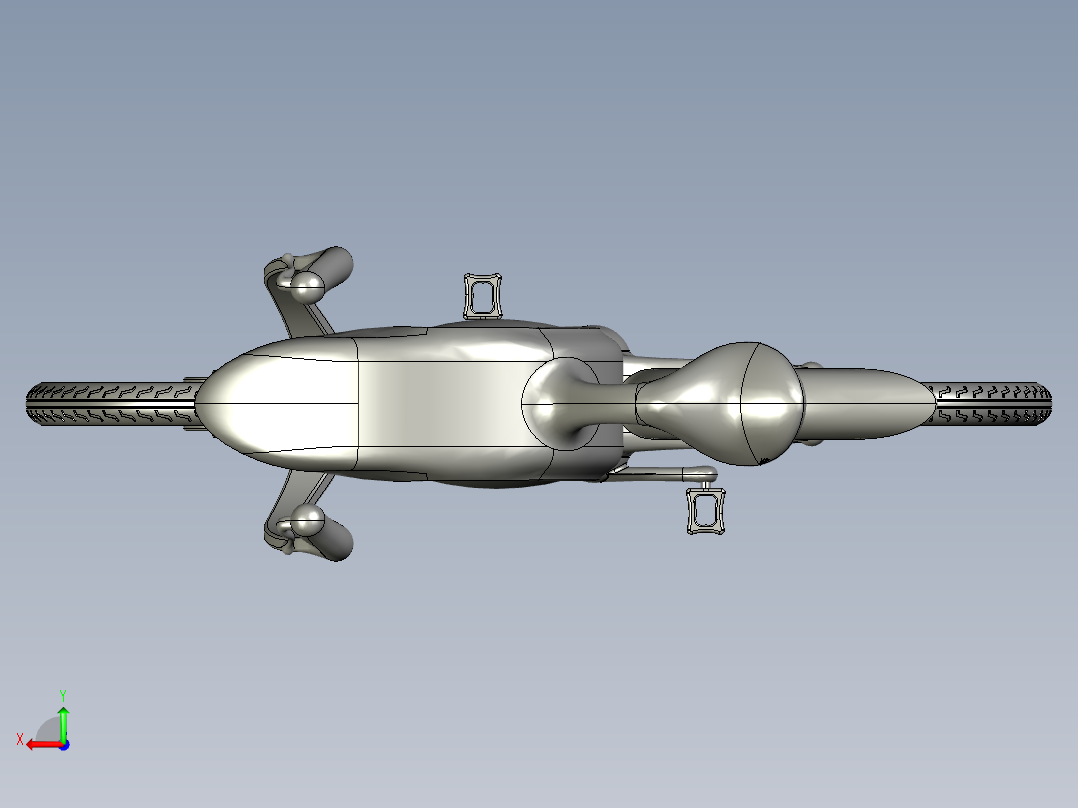 34---自行车2step三维图纸模型设计图纸后视图