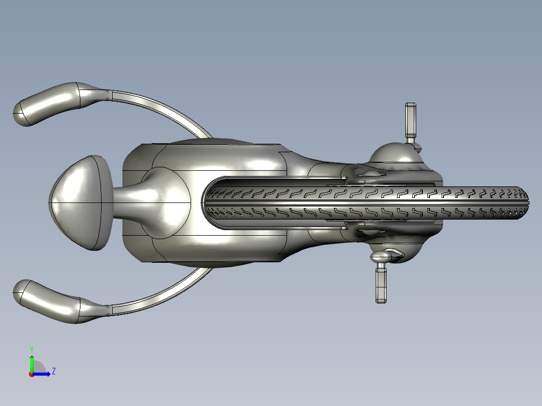 34---自行车2step三维图纸模型设计图纸左视图
