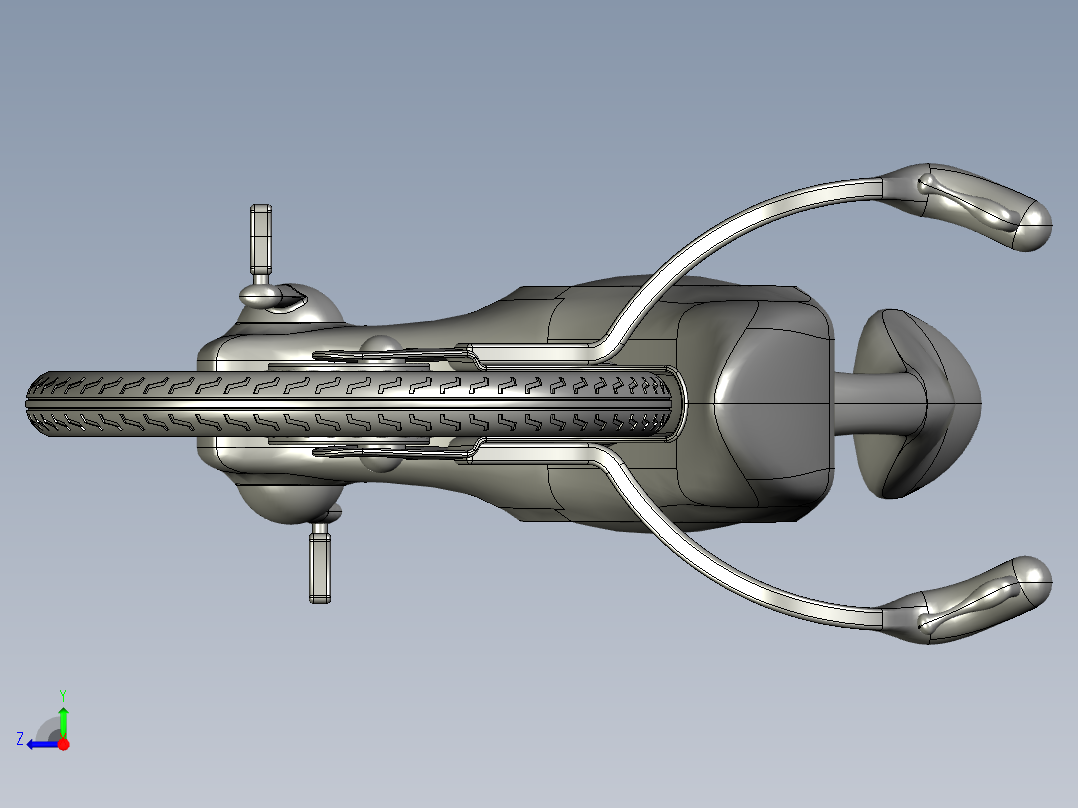 34---自行车2step三维图纸模型设计图纸右视图