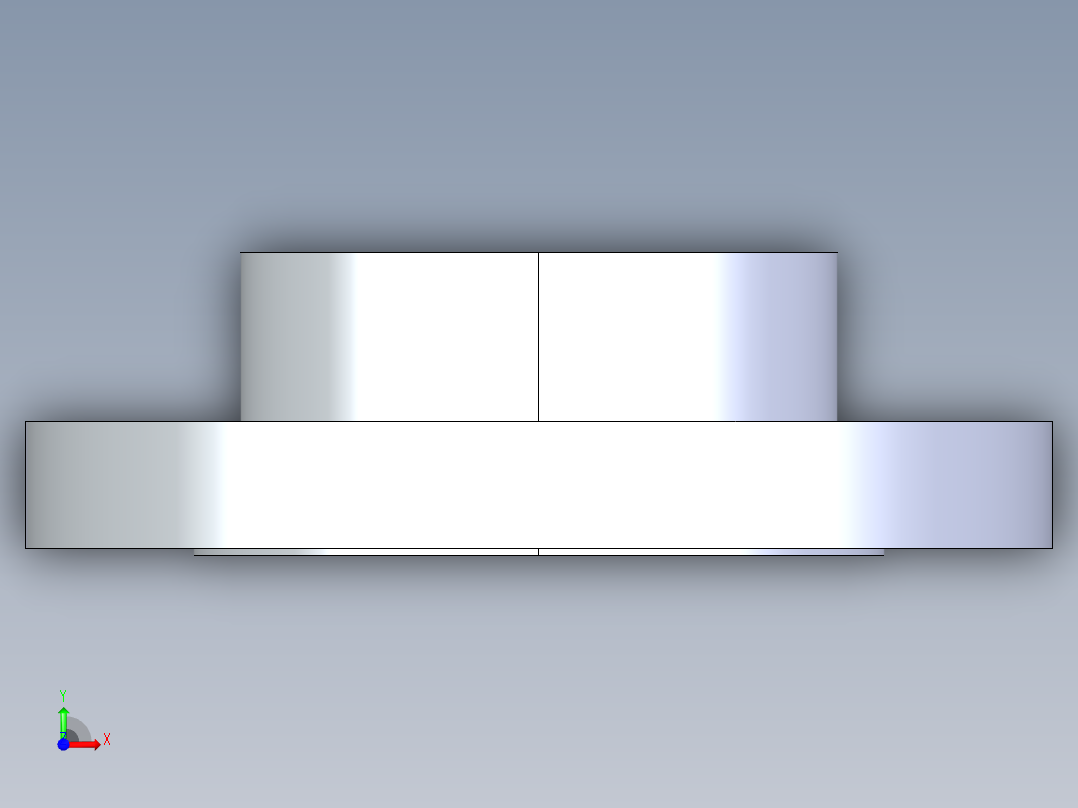 聚氯乙烯配件26-Sch80_Flange Vanstone_SOC_854-040_4in前视图