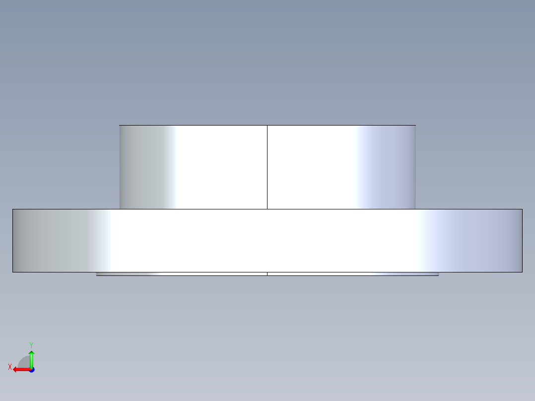 聚氯乙烯配件26-Sch80_Flange Vanstone_SOC_854-040_4in后视图