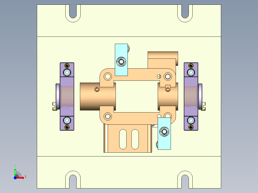轴座-夹具设计含三维UG=1367099前视图