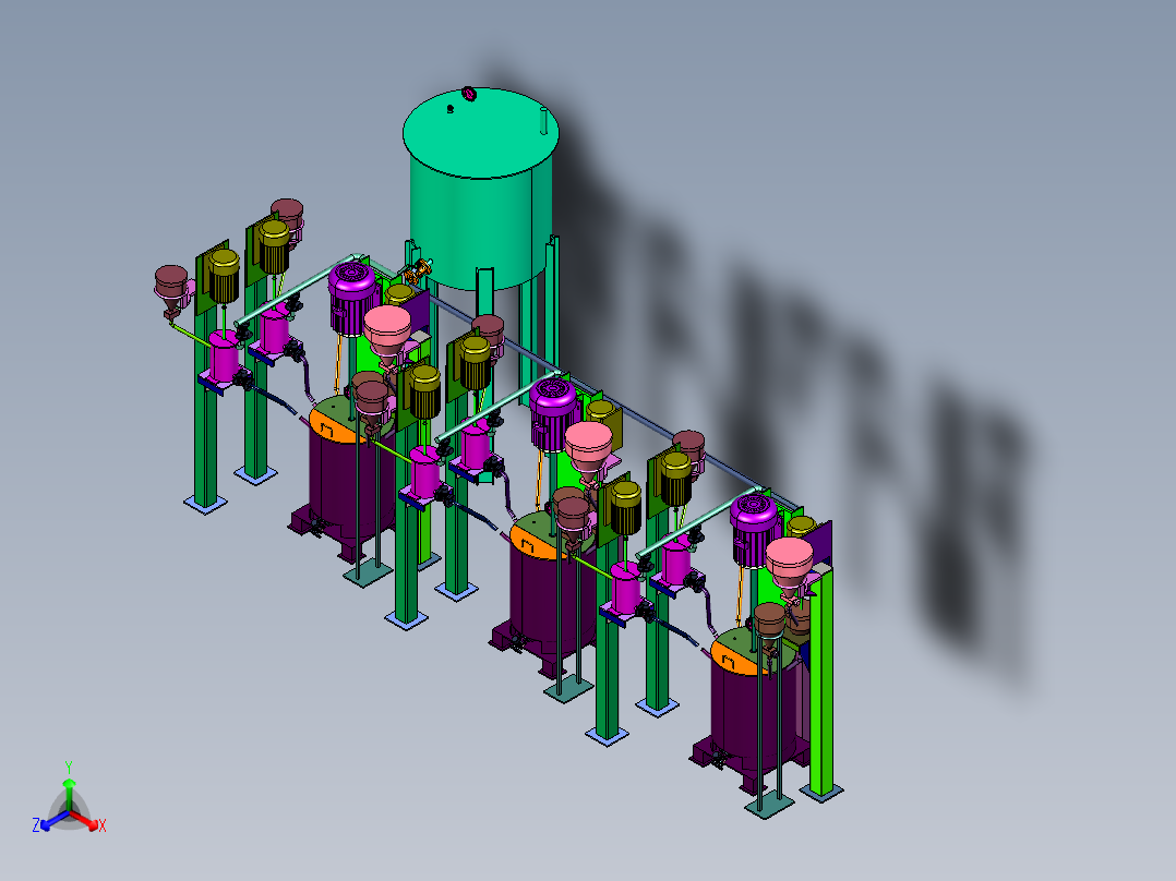 模具表面喷涂材料的混合机