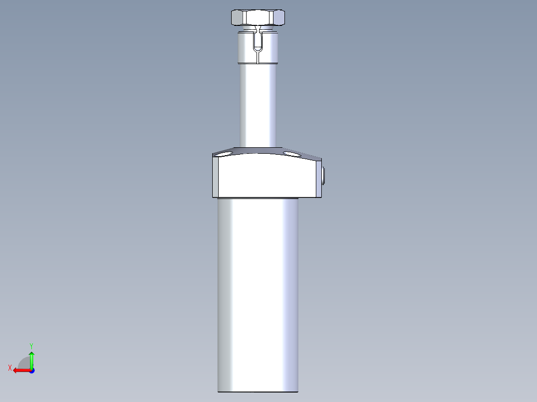KOSMEKLHA0400-GL-Q30多系列多零件图纸模型后视图