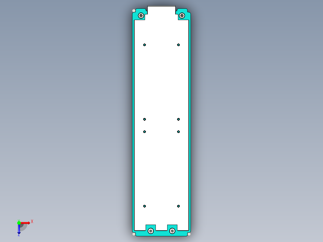 18650电池包模型图三维模型俯视图