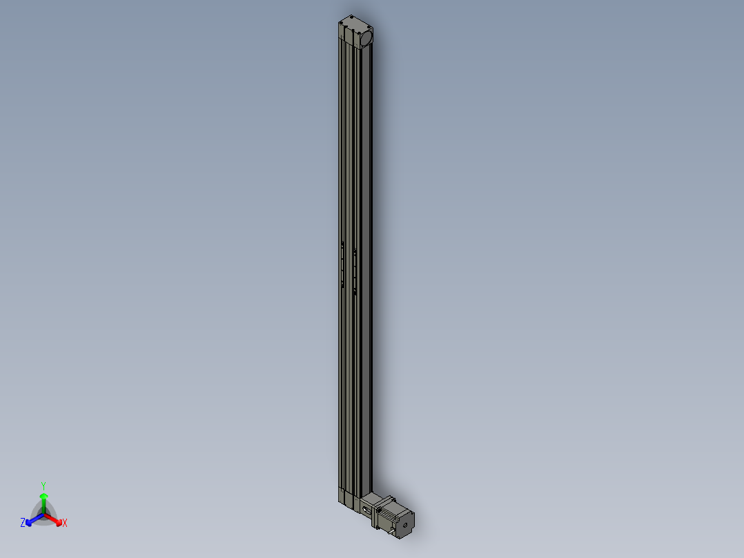 模组FBL100E1600-L正等轴测图