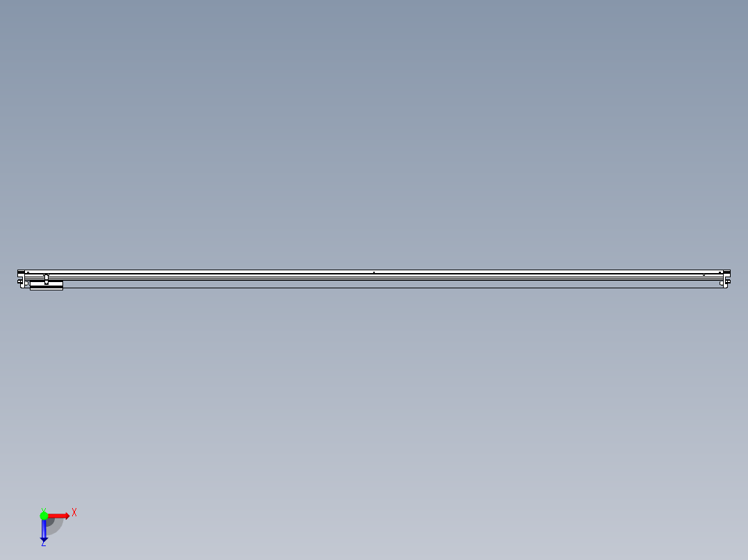 威洛博VL系列直线电机模组-VL22H2-S3200俯视图