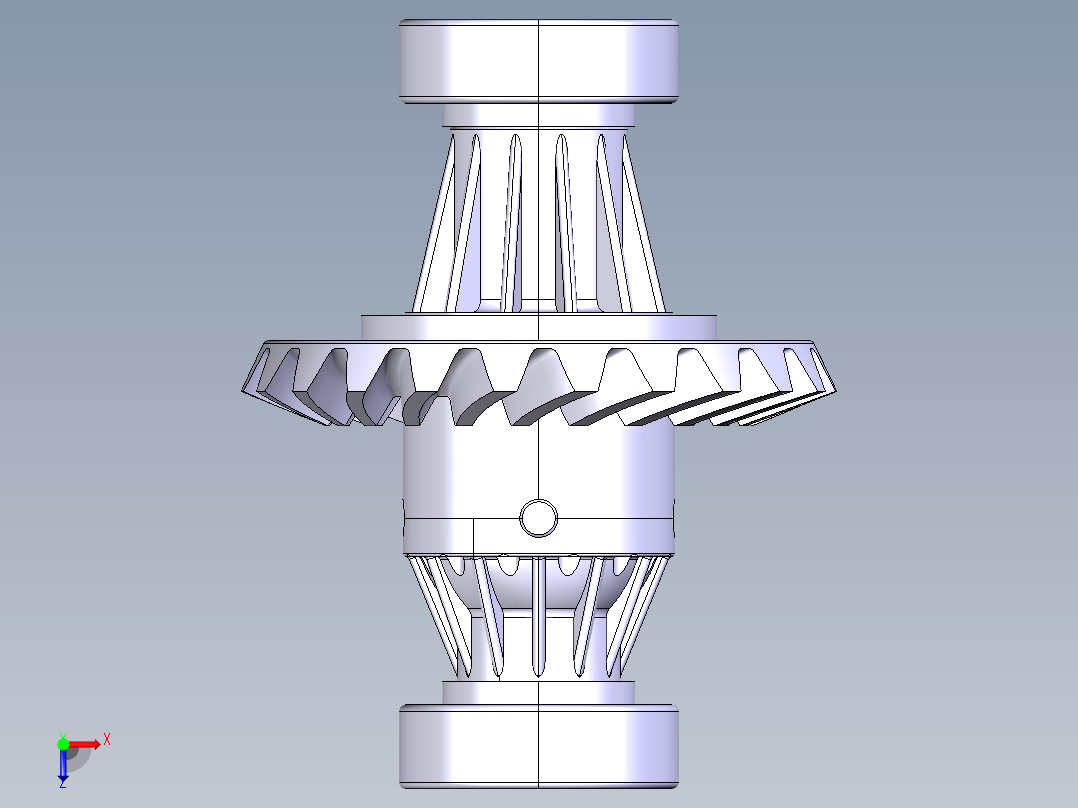 汽车差速器俯视图
